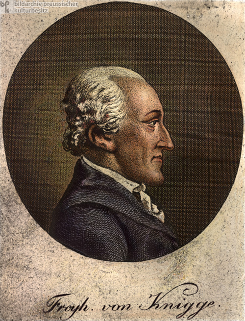Adolph Freiherr von Knigge (ca. 1796) 